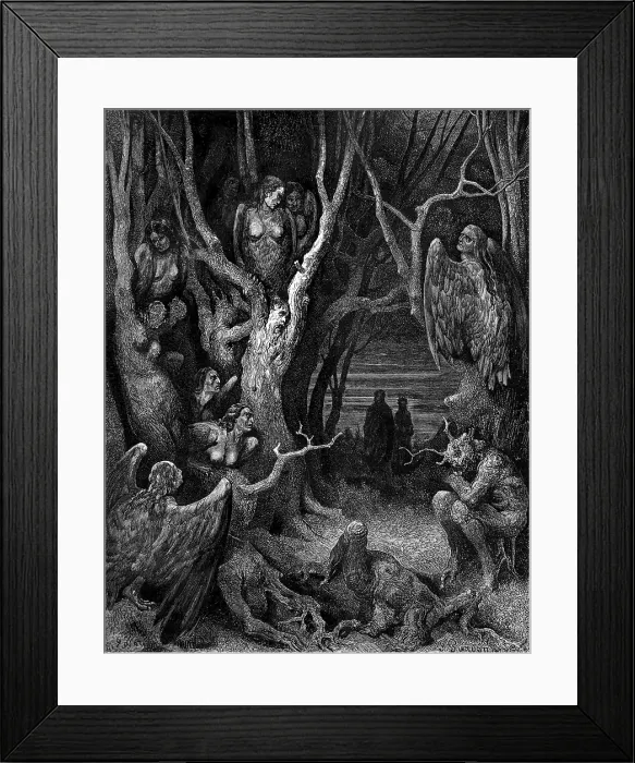 Framed Print : Harpies, Legendary Creatures Framed Print : Harpies, Legendary Creatures