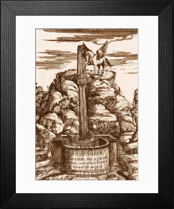 Framed Print : Pegasus on Mount Parnassus Framed Print : Pegasus on Mount Parnassus