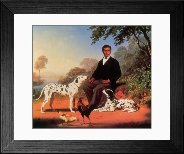 Framed Print : Portrait of a Native American Man, 1867