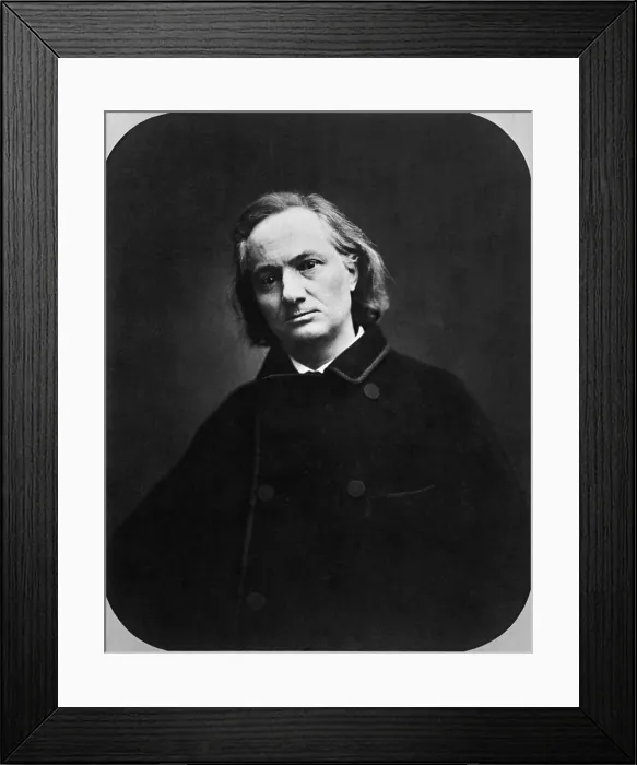 Framed Print : Charles Baudelaire, French Poet Framed Print : Charles Baudelaire, French Poet