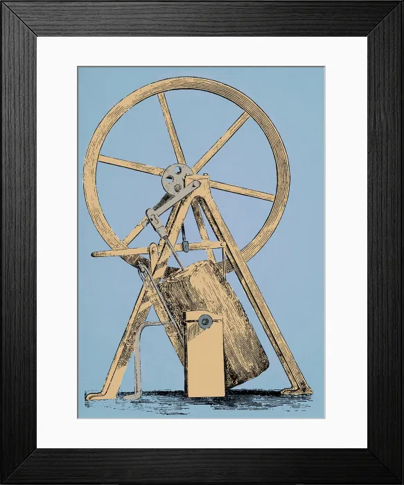 Framed Print : James Watt, Oscillating Engine