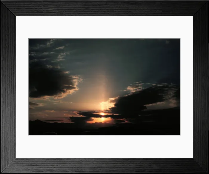Framed Print : Sun Pillar Framed Print : Sun Pillar