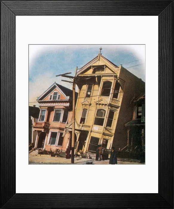 Framed Print : San Francisco Earthquake, 1906