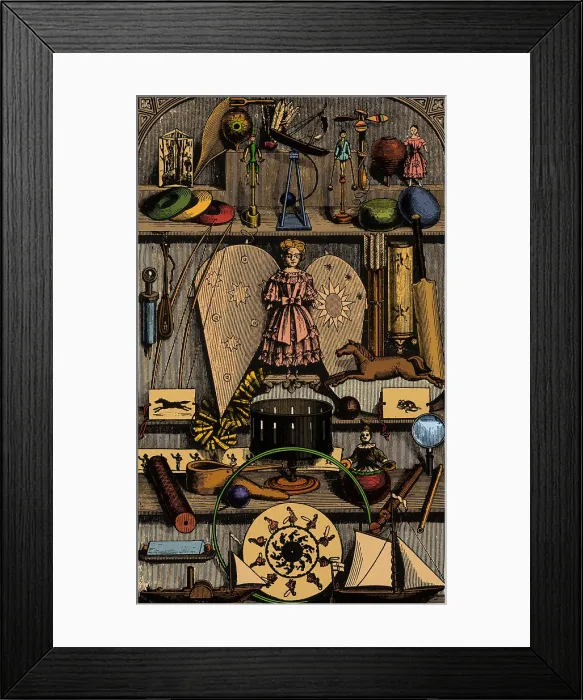 Framed Print : Science in the Nursery, Frontispiece, 1876 Framed Print : Science in the Nursery, Frontispiece, 1876