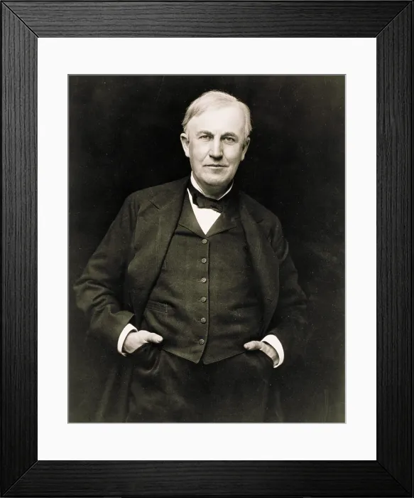 Framed Print : Thomas Edison, American Inventor Framed Print : Thomas Edison, American Inventor