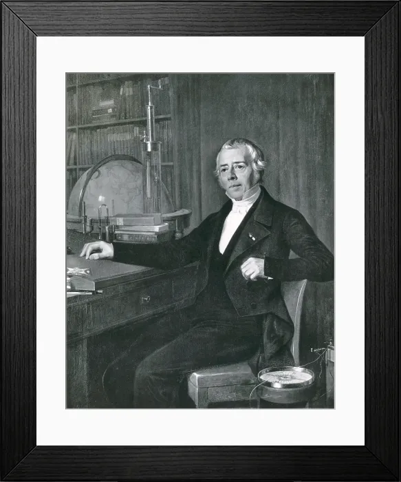 Framed Print : Hans Christian Orsted, Danish Physicist