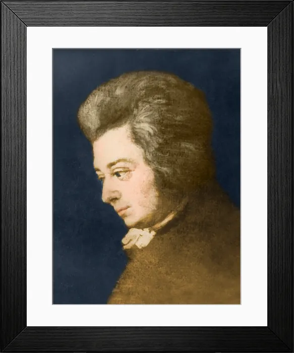 Framed Print : Wolfgang Amadeus Mozart, Austrian Composer Framed Print : Wolfgang Amadeus Mozart, Austrian Composer
