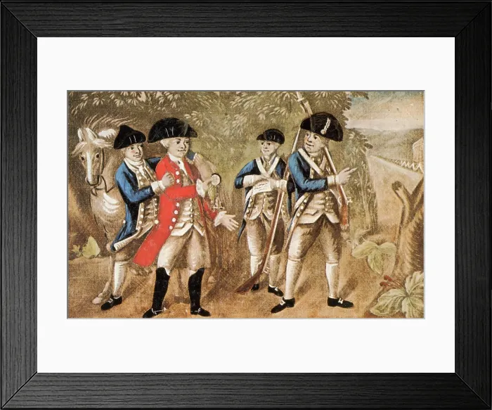 Framed Print : Capture of Major Andre, 1780 Framed Print : Capture of Major Andre, 1780