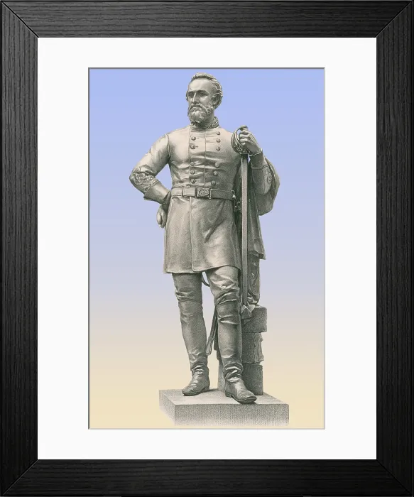 Framed Print : Stonewall Jackson, Confederate General