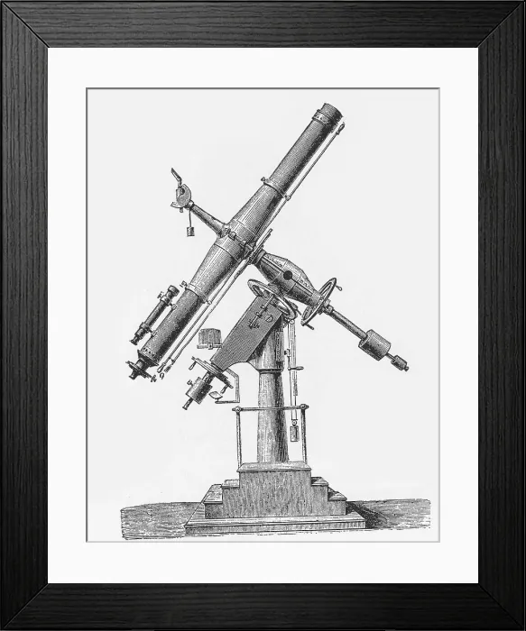 Framed Print : Equatorial Telescope Framed Print : Equatorial Telescope