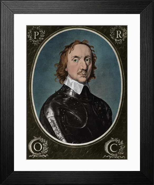Framed Print : Oliver Cromwell, English Head of State Framed Print : Oliver Cromwell, English Head of State