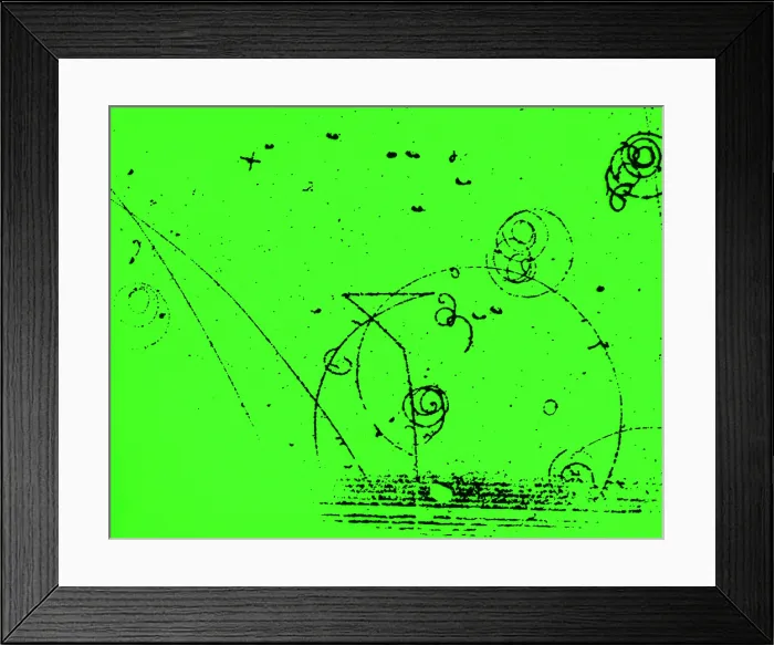 Framed Print : Catalyzed Nuclear Reaction in Bubble Chamber Framed Print : Catalyzed Nuclear Reaction in Bubble Chamber