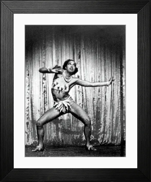 Framed Print : Josephine Baker, American Entertainer Framed Print : Josephine Baker, American Entertainer