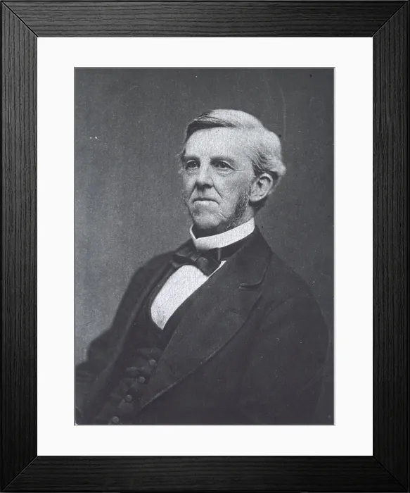 Framed Print : Oliver Wendell Holmes, American Physician and Poet Framed Print : Oliver Wendell Holmes, American Physician and Poet