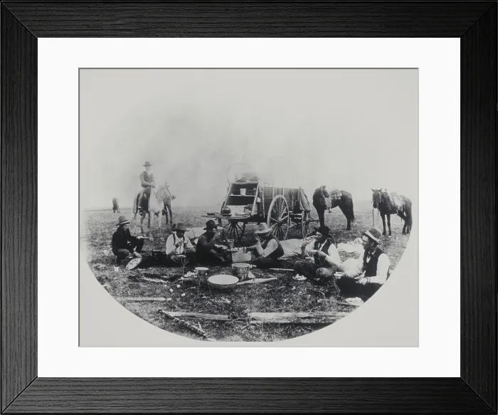 Framed Print : Ranchers, 1898 Framed Print : Ranchers, 1898