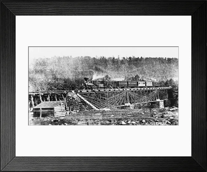 Framed Print : Bollman Truss Bridge, Maryland, 1858 Framed Print : Bollman Truss Bridge, Maryland, 1858