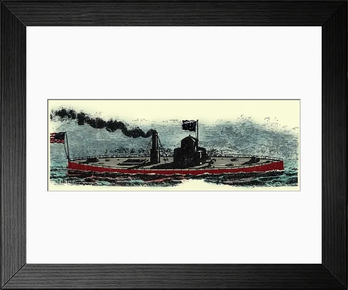 Framed Print : Ironclad USS Monitor