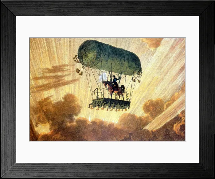Framed Print : Pierre Testu-Brissy, French Balloonist Framed Print : Pierre Testu-Brissy, French Balloonist