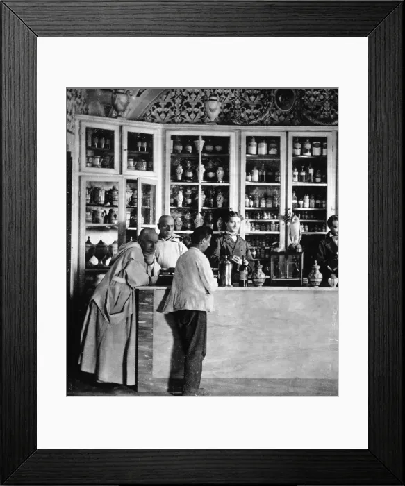 Framed Print : Pharmacy, 1900