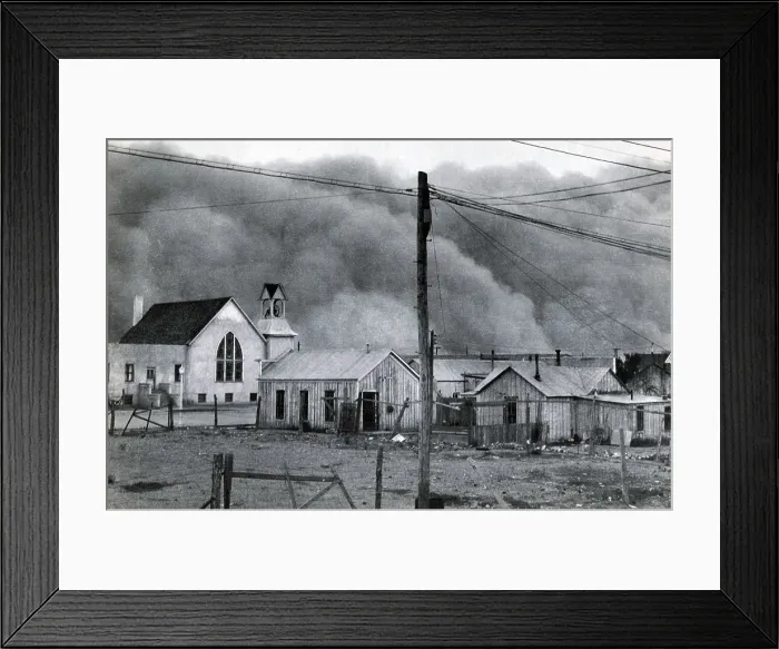 Framed Print : Dust Storm, Clayton, New Mexico, 1937 Framed Print : Dust Storm, Clayton, New Mexico, 1937