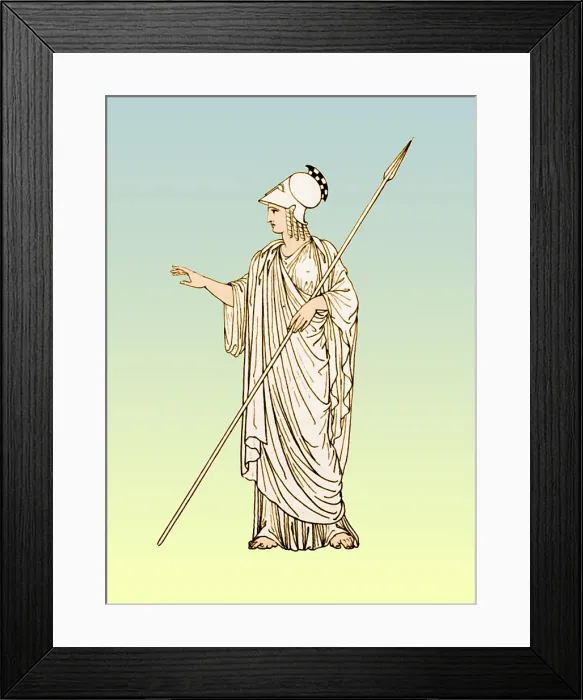 Framed Print : Minerva, Roman Goddess of Wisdom