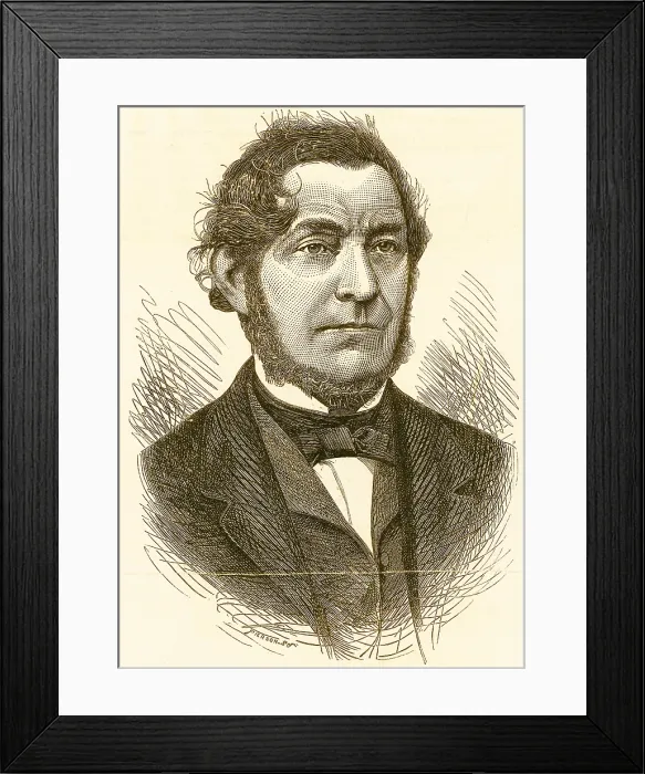 Framed Print : Robert Bunsen, German Chemist Framed Print : Robert Bunsen, German Chemist