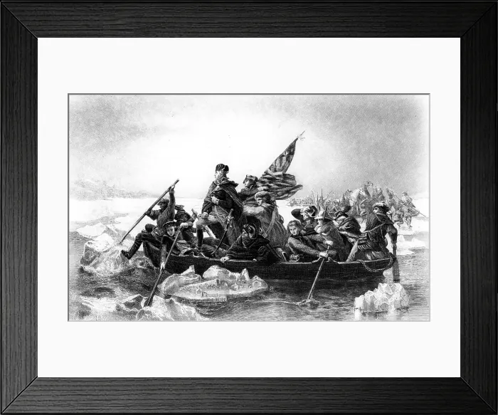 Framed Print : Washington Crossing the Delaware, 1776