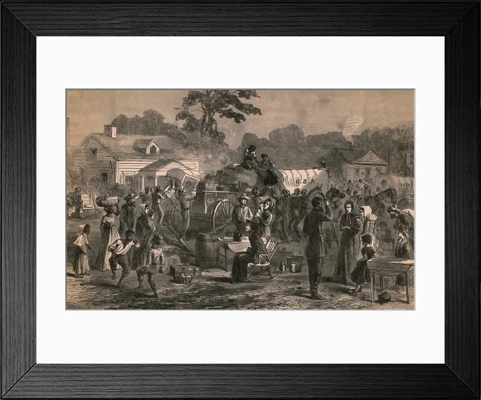 Framed Print : Exodus of Confederates from Atlanta