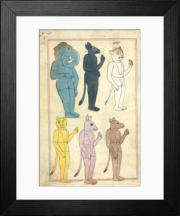 Framed Print : Islamic Demons, 17th Century