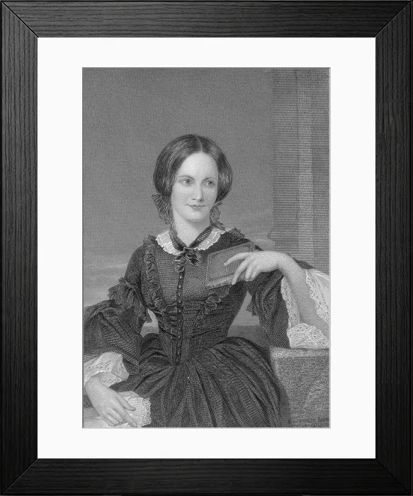 Framed Print : Charlotte Bronte, English Author Framed Print : Charlotte Bronte, English Author