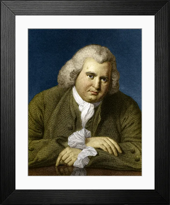 Framed Print : Erasmus Darwin, English Polymath