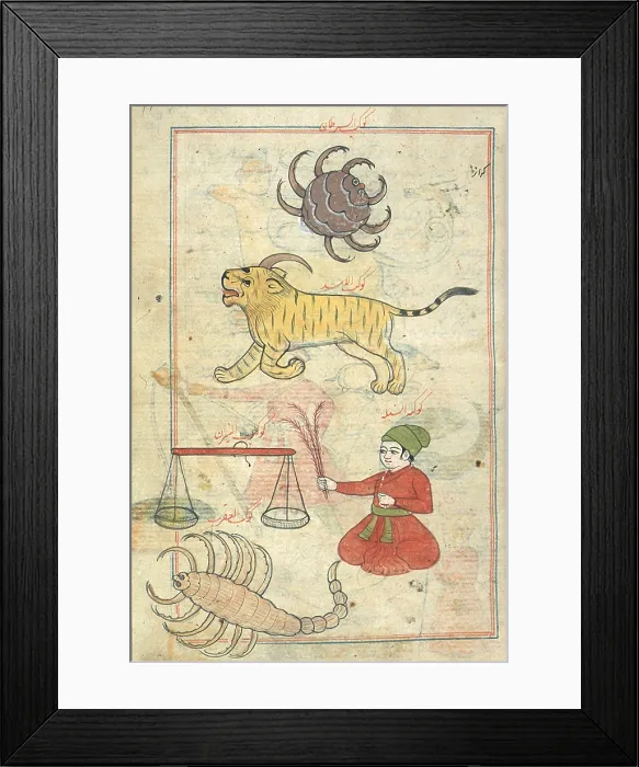Framed Print : Zodiacal Constellations, 17th Century Framed Print : Zodiacal Constellations, 17th Century