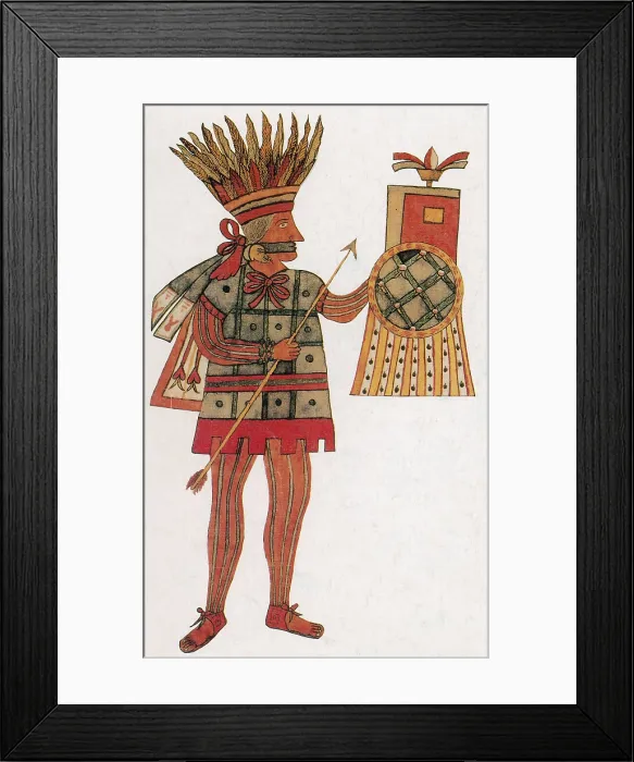 Framed Print : Huitzilopochtli, Aztec God of War