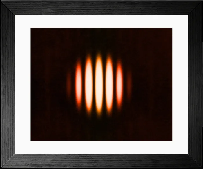 Framed Print : Double Slit Diffraction Pattern Framed Print : Double Slit Diffraction Pattern