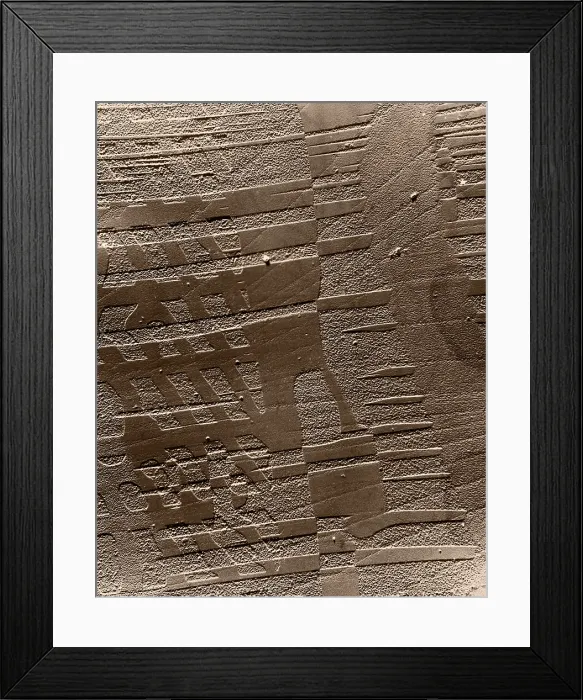 Framed Print : TEM of a Crystal of Barium Titanate