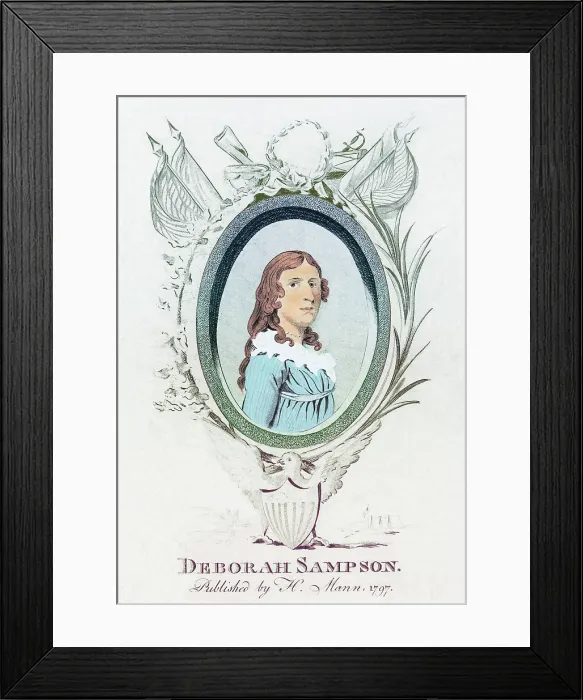 Framed Print : Deborah Sampson, American Patriot Framed Print : Deborah Sampson, American Patriot