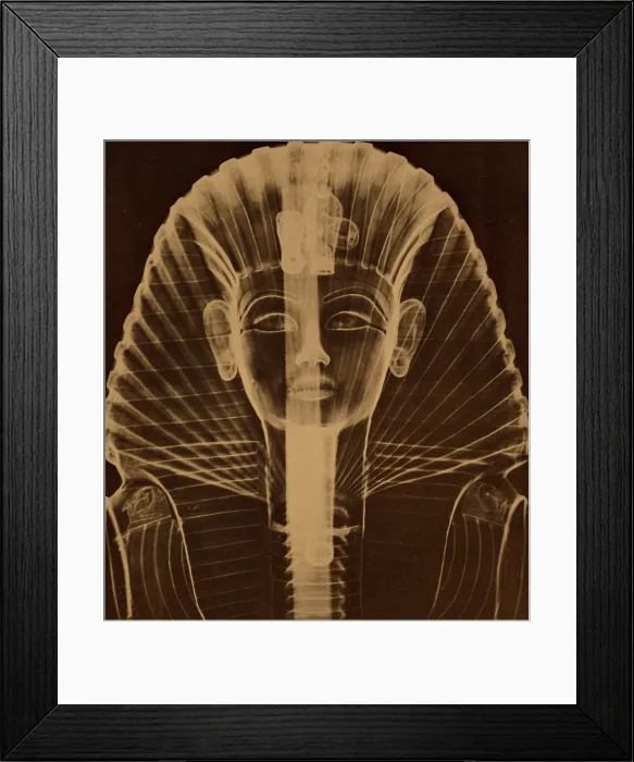 Framed Print : X-ray of an Egyptian Mask Framed Print : X-ray of an Egyptian Mask