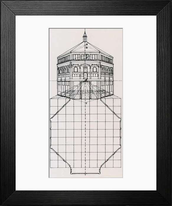 Framed Print : Centralized Perspective, Florence Baptister Framed Print : Centralized Perspective, Florence Baptister