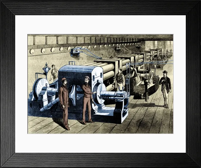 Framed Print : Pearl Street Station Central Power Plant, 1880s Framed Print : Pearl Street Station Central Power Plant, 1880s