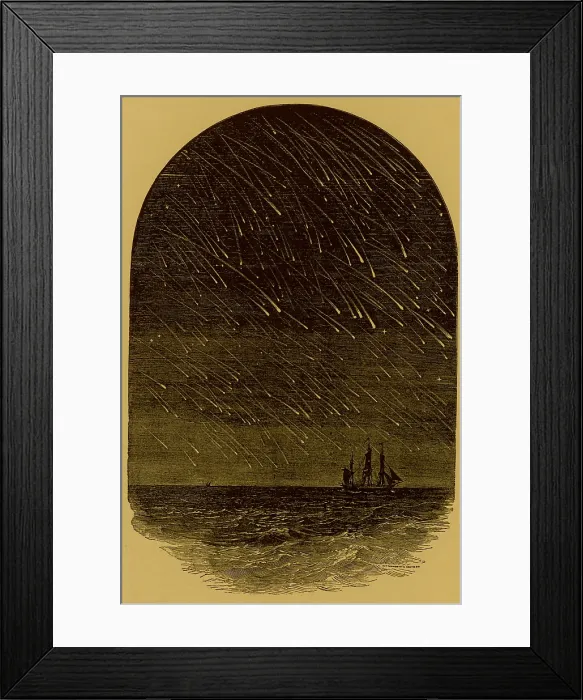 Framed Print : Leonid Meteor Shower, 1799 Framed Print : Leonid Meteor Shower, 1799