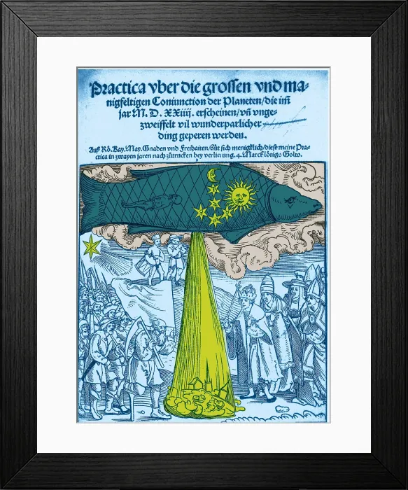 Framed Print : The Great Conjunction, Predicted Floods, 1524 Framed Print : The Great Conjunction, Predicted Floods, 1524