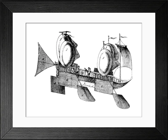 Framed Print : 'Nave Atmosferica', 1783