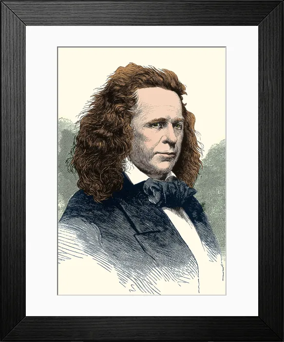 Framed Print : Elias Howe, American Inventor Framed Print : Elias Howe, American Inventor