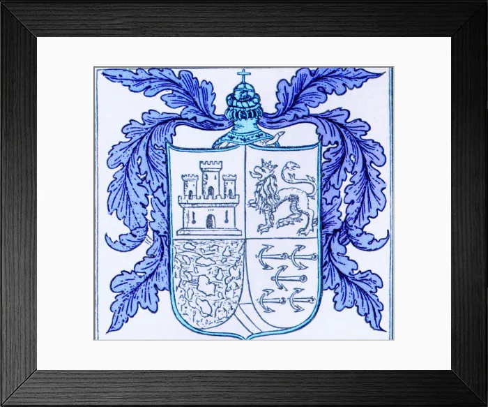 Framed Print : Christopher Columbus, Coat of Arms Framed Print : Christopher Columbus, Coat of Arms