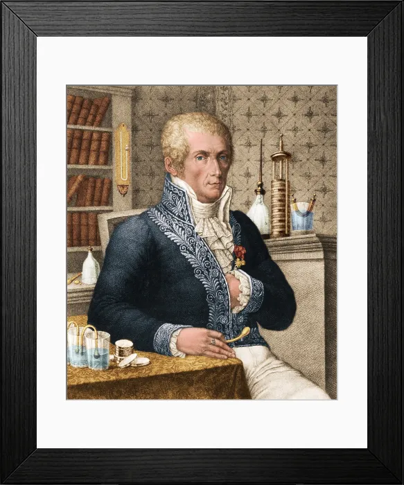 Framed Print : Alessandro Volta, Italian Physicist Framed Print : Alessandro Volta, Italian Physicist