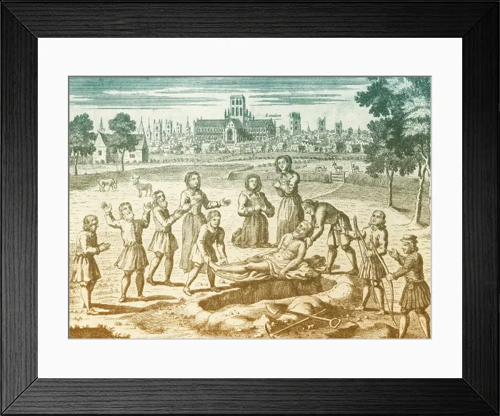 Framed Print : Great Plague of London, 1665 Framed Print : Great Plague of London, 1665
