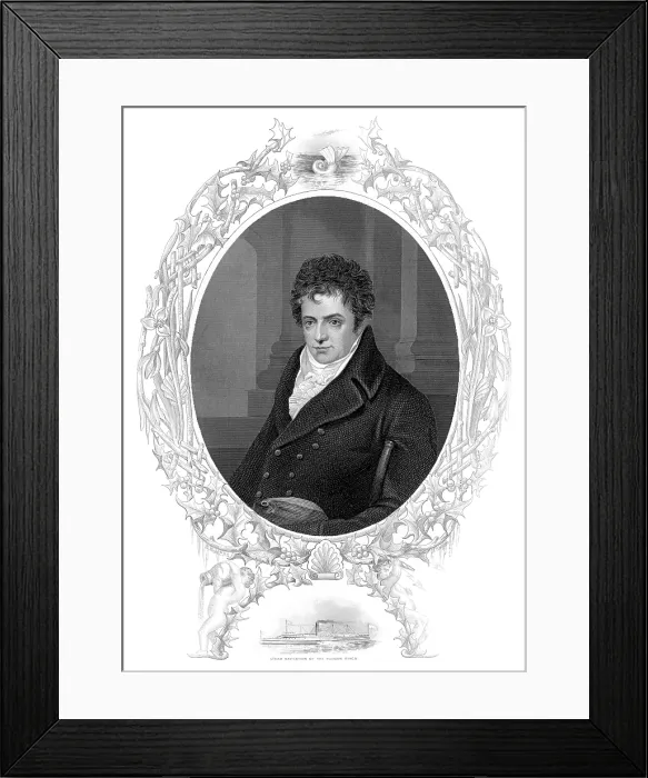 Framed Print : Robert Fulton, American Engineer and Inventor