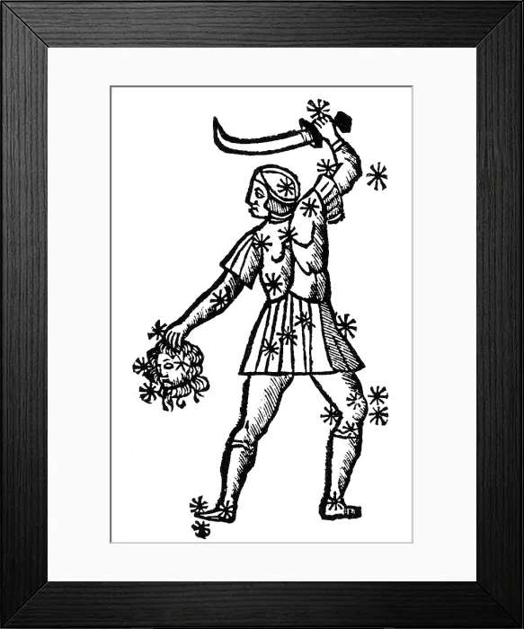 Framed Print : Perseus Constellation, 15th Century