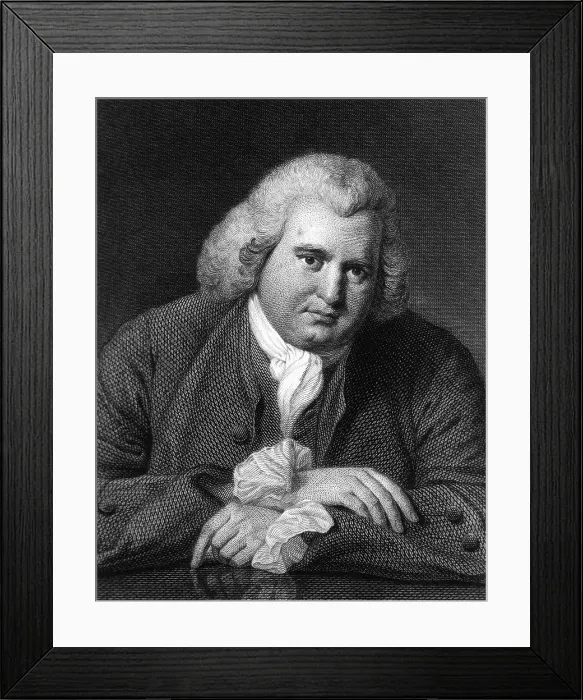 Framed Print : Erasmus Darwin, English Polymath Framed Print : Erasmus Darwin, English Polymath