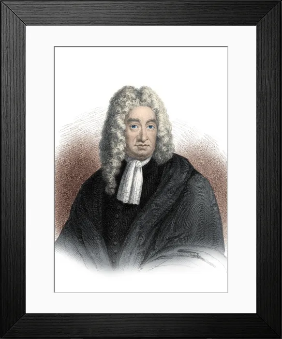 Framed Print : Daniel Defoe, English Author Framed Print : Daniel Defoe, English Author